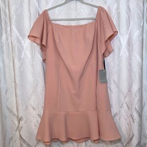 *NWT* Vince Camuto Off-the-Shoulder Pink Dress